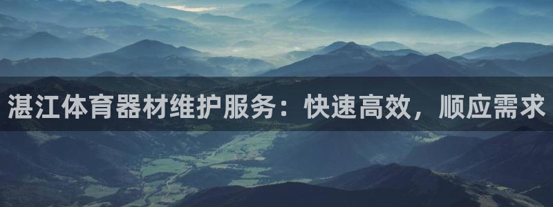 杏宇官网入口：湛江体育器材维护服务：快速高效，顺应需