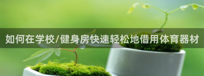 杏宇平台注册登录：如何在学校/健身房快速轻松地借用体